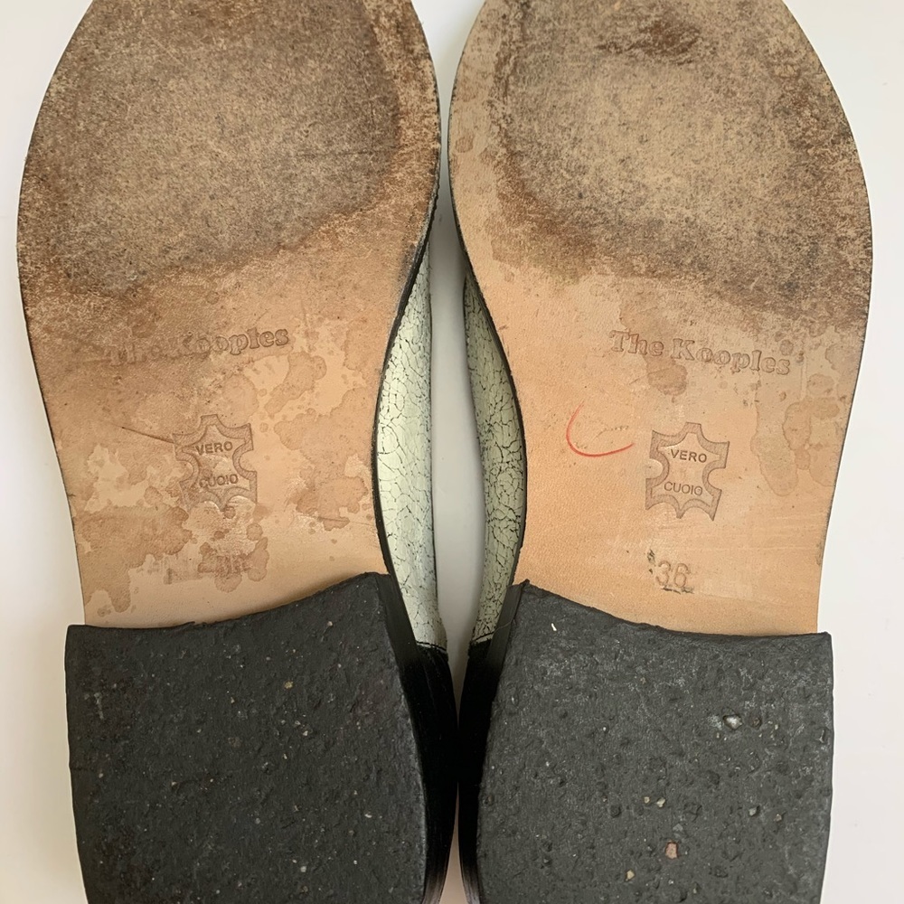 The Kooples Cracked Leather Loafers - Picture 2 of 3